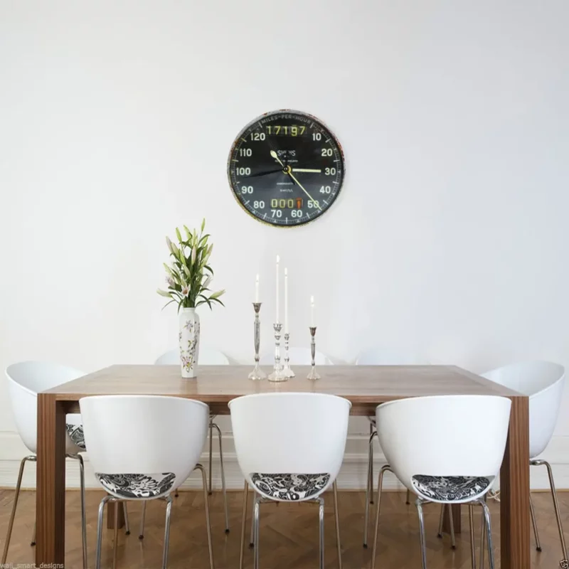 "Vintage Wall Clock - Retro Old Speedometer Design for Unique Décor" - Image 2