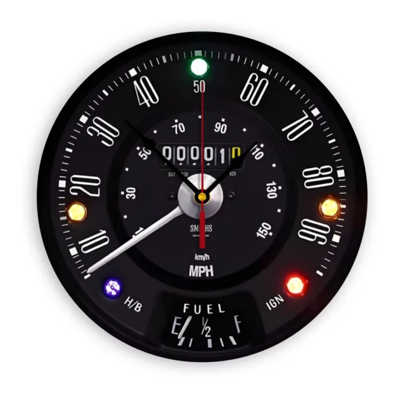 Wall Clock Retro Classic Mini Speedometer Wall Clock Modern